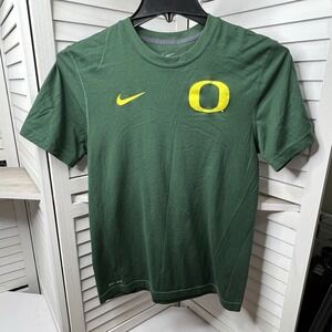 Nike Oregon Ducks Green Dri-FIT Athletic T-Shirt Mens Small University NCAA EUC!